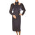 Vintage Krizia Italy Dress 1980s Silver Black Lurex Size M 42 - Poppy's Vintage Clothing