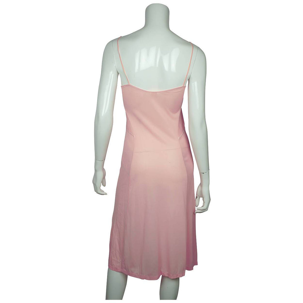 Vintage 1930s Unused Slip Pink Rayon Lingerie with Original Label La Deesse S 32 - Poppy's Vintage Clothing