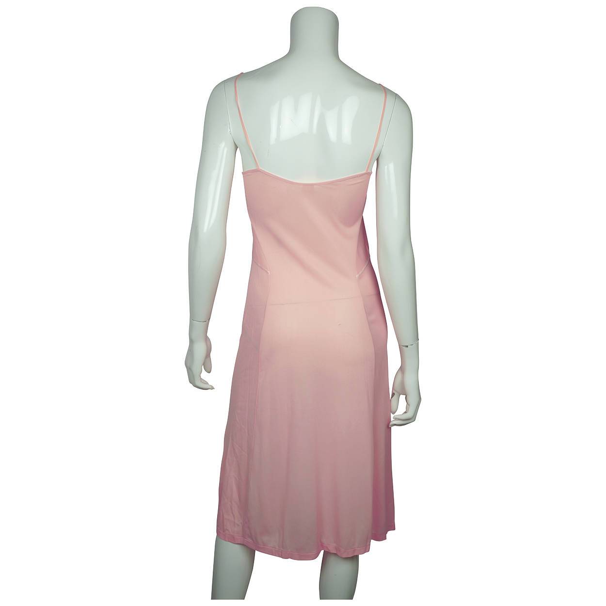 Vintage 1930s Unused Slip Pink Rayon Lingerie with Original Label La Deesse S 32 - Poppy's Vintage Clothing