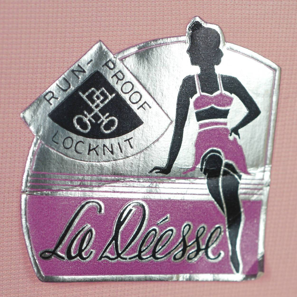 Vintage 1930s Unused Slip Pink Rayon Lingerie with Original Label La Deesse S 32 - Poppy's Vintage Clothing