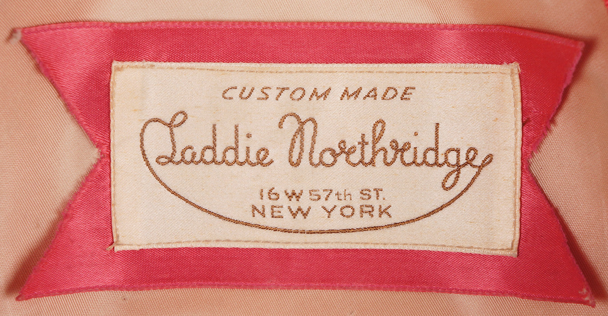 1940s Vintage Wide Brim Hat by Laddie Northridge - Pink Straw - Poppy's Vintage Clothing