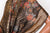 20s Vintage Shawl in Art Deco Gold Lame Floral Pattern w/ Black Tassels - Poppy's Vintage Clothing