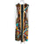 Vintage 1970s Lanvin Dress Aztec Quilt Pattern Cotton Sz S M
