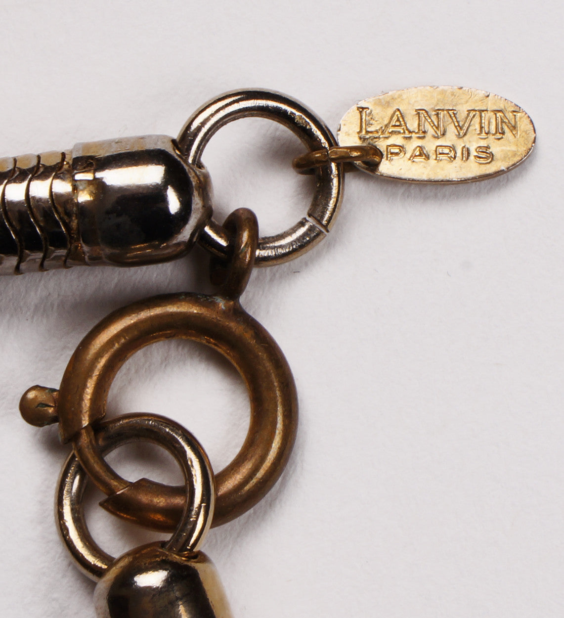 Modernist Pendant Necklace by Lanvin Paris Vintage 1960s - Poppy's Vintage Clothing