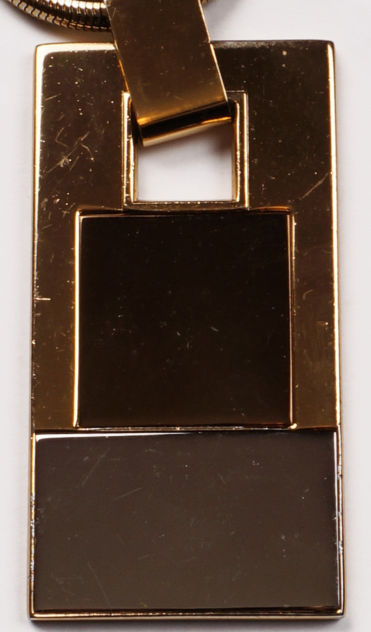 Modernist Pendant Necklace by Lanvin Paris Vintage 1960s - Poppy's Vintage Clothing