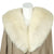 Vintage 50s Stroller Wool Coat Large White Fox Fur Collar M - Poppy's Vintage Clothing
