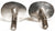 Vintage Silver & Carved Cameo Cufflinks with Amazon Centurion Design - Poppy's Vintage Clothing