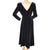 Vintage 1980s Laura Ashley Black Velvet Dress Size 12 Gothic Classic Made in UK - Poppy's Vintage Clothing