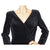 Vintage 1980s Laura Ashley Black Velvet Dress Size 12 Gothic Classic Made in UK - Poppy's Vintage Clothing