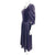Vintage 1980s Laura Ashley Dress Purple Velvet Size 12
