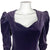 Vintage 1980s Laura Ashley Dress Purple Velvet Size 12