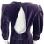 Vintage 1980s Laura Ashley Dress Purple Velvet Size 12