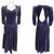 Vintage 1980s Laura Ashley Dress Purple Velvet Size 12