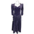 Vintage 1980s Laura Ashley Dress Purple Velvet Size 12