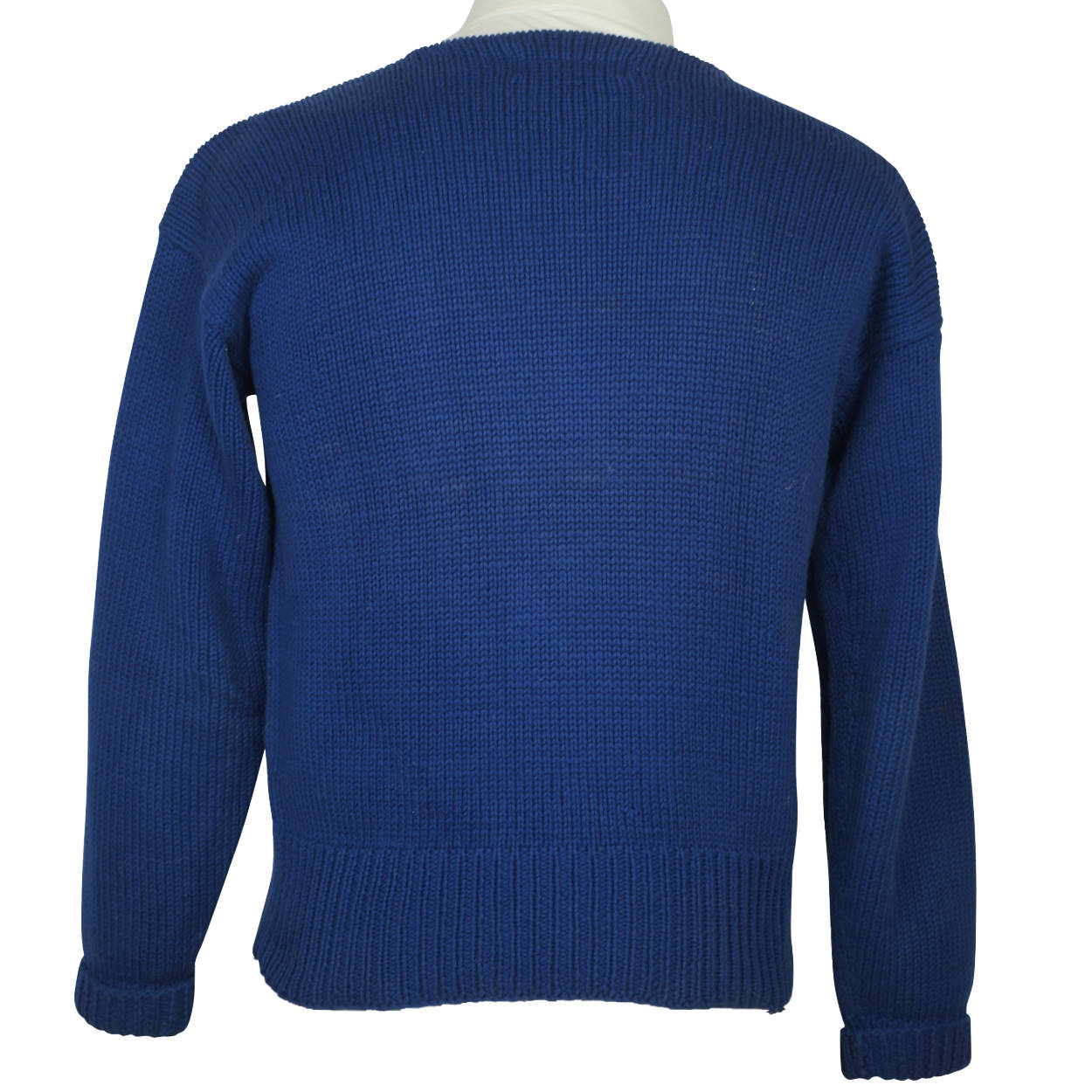 Vintage 80s Ralph Lauren Polo Intarsia Sailboats Sweater M - Poppy's Vintage Clothing