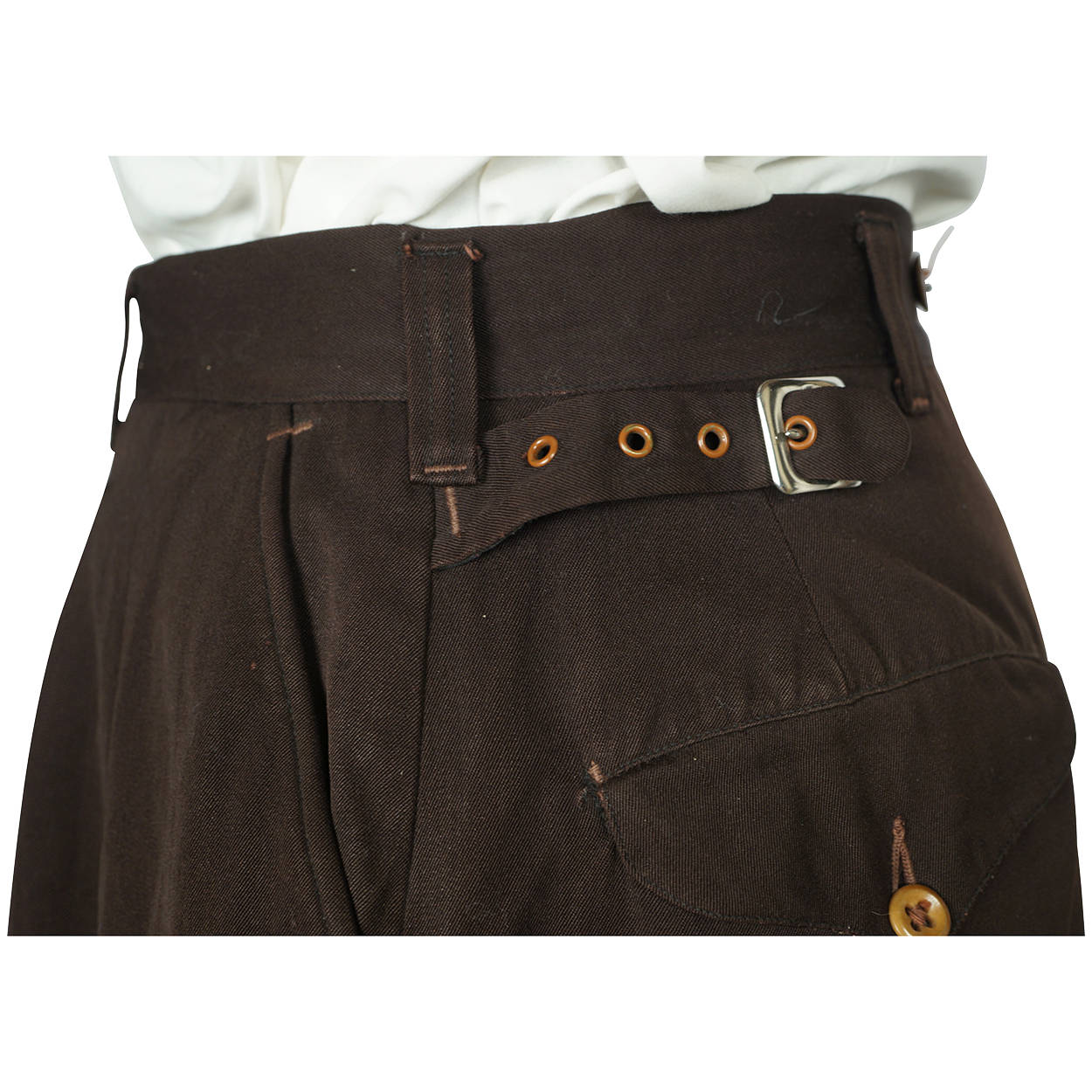 Vintage 1930s Ski Suit Laurentian Cloth Canadian Skiing Mens Size M - Poppy's Vintage Clothing