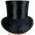 Antique Silk Top Hat w Leather Case 19th c French Size 7