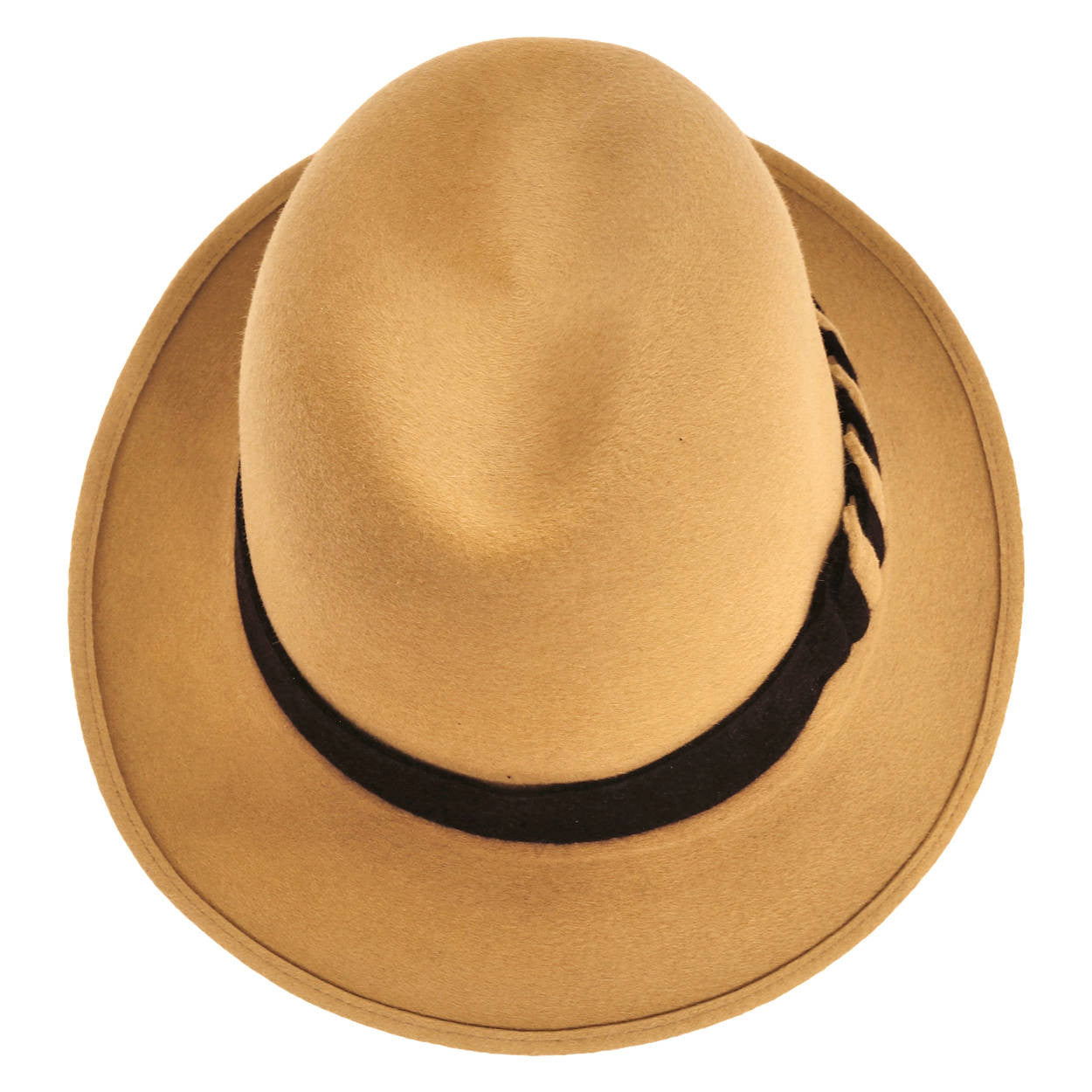 Vintage Lee Fedora Hat Gold Ochre Fur Felt Size Medium 7 - Poppy's Vintage Clothing