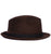 Vintage Lee Fedora Hat Brown Plush Fur Felt Mens Hat Size Medium 7 - Poppy's Vintage Clothing