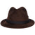 Vintage Lee Fedora Hat Brown Plush Fur Felt Mens Hat Size Medium 7 - Poppy's Vintage Clothing