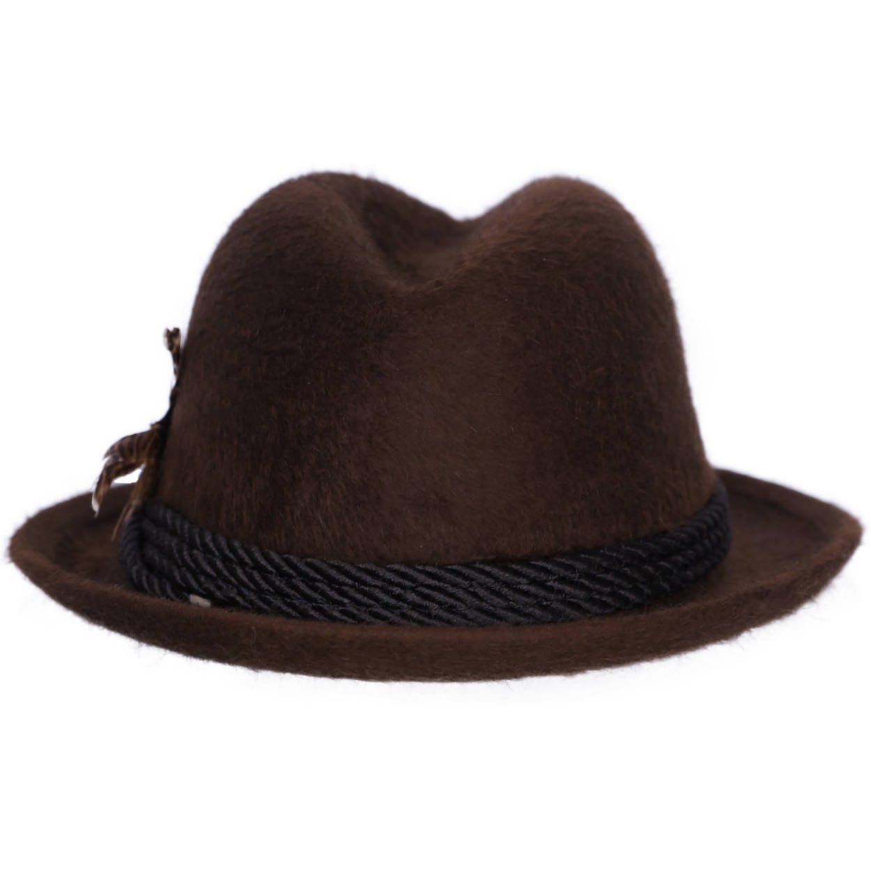 Vintage Lee Fedora Hat Brown Plush Fur Felt Mens Hat Size Medium 7 - Poppy's Vintage Clothing