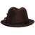 Vintage Lee Fedora Hat Brown Plush Fur Felt Mens Hat Size Medium 7 - Poppy's Vintage Clothing