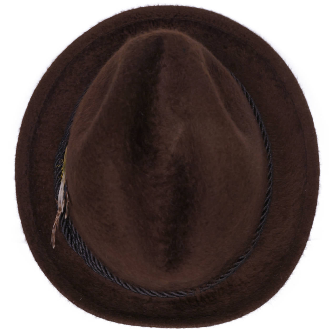 Vintage Lee Fedora Hat Brown Plush Fur Felt Mens Hat Size Medium 7 - Poppy's Vintage Clothing