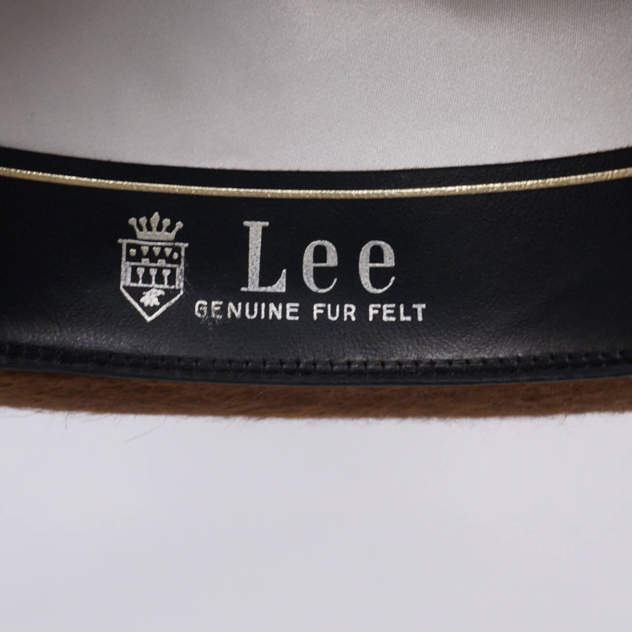 Vintage Lee Fedora Hat Brown Plush Fur Felt Mens Hat Size Medium 7 - Poppy's Vintage Clothing