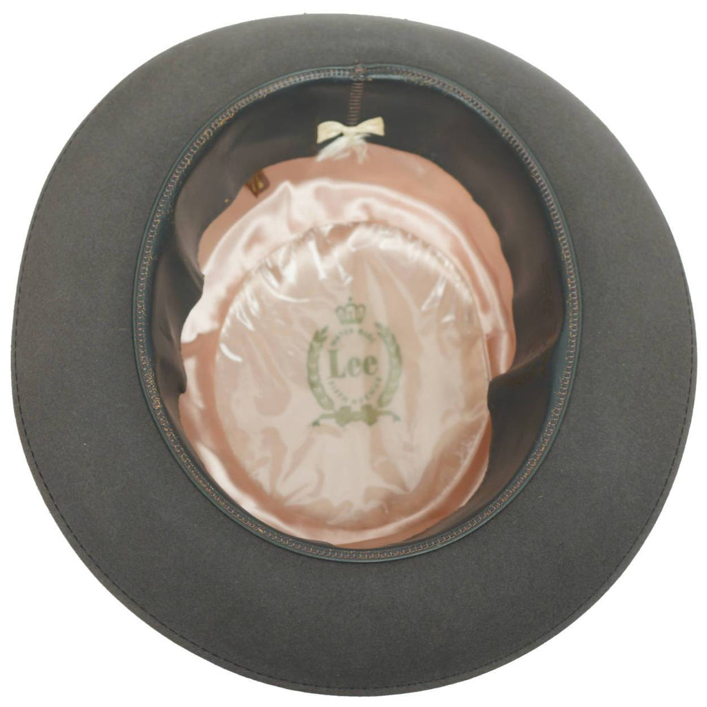 Vintage Pork Pie Hat 1940s 50s Flat Top Fedora Lee Fifth Avenue 7 1/8 - Poppy's Vintage Clothing