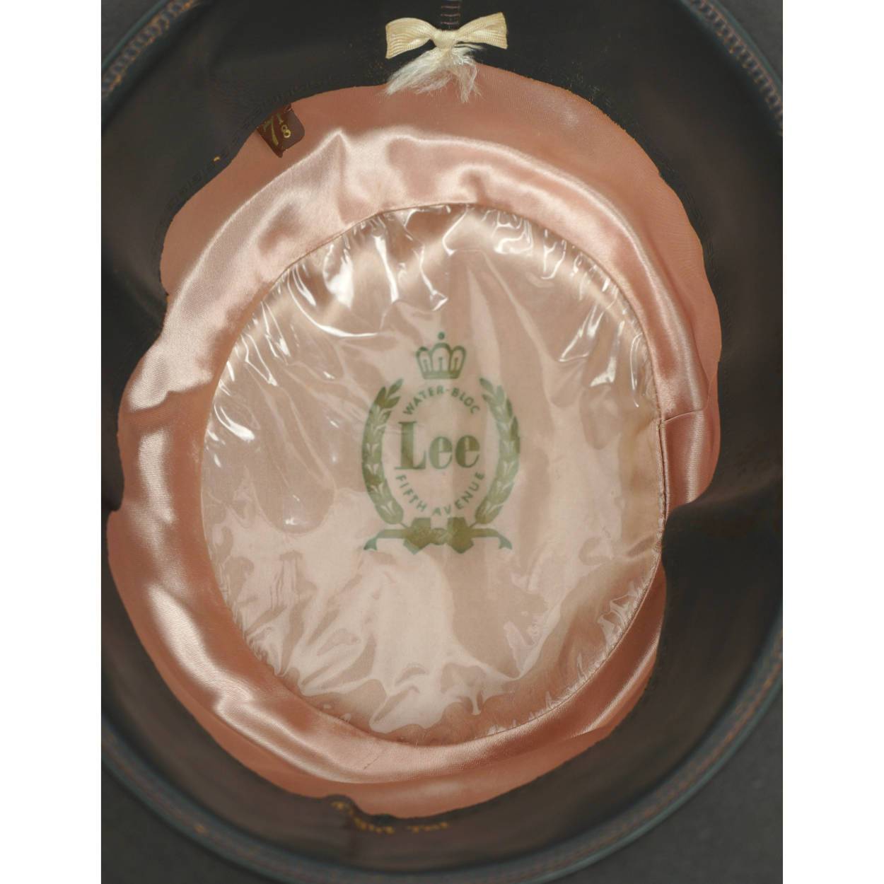 Vintage Pork Pie Hat 1940s 50s Flat Top Fedora Lee Fifth Avenue 7 1/8 - Poppy's Vintage Clothing