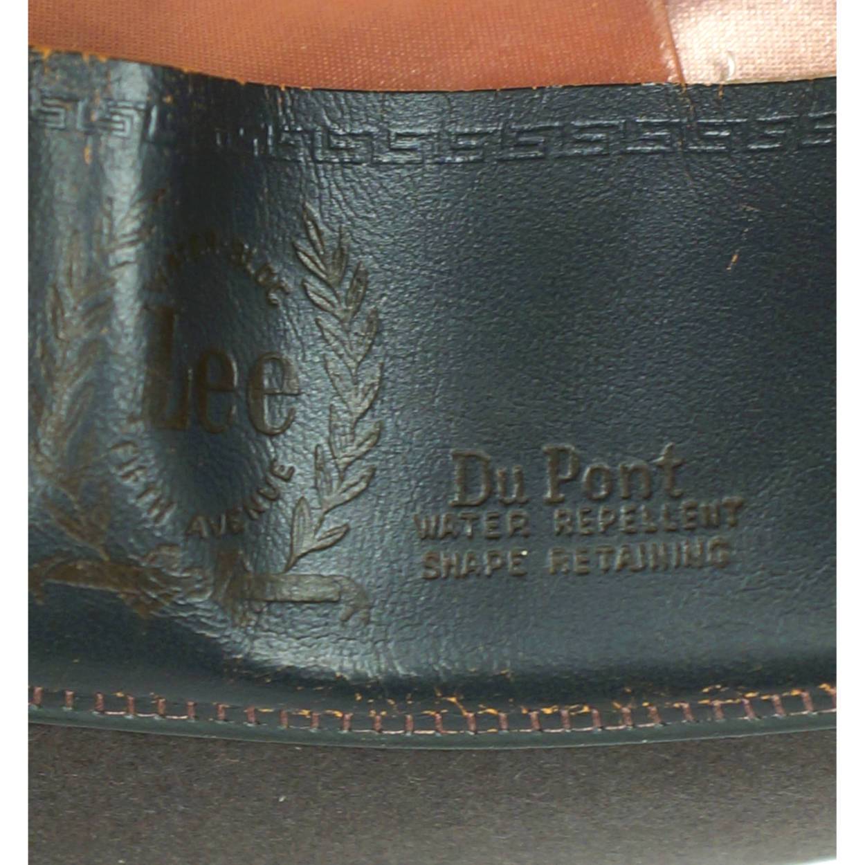 Vintage Pork Pie Hat 1940s 50s Flat Top Fedora Lee Fifth Avenue 7 1/8 - Poppy's Vintage Clothing