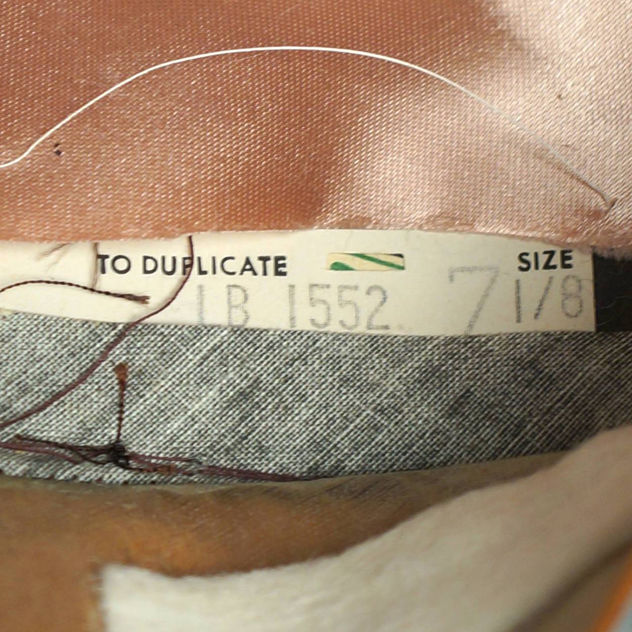 Vintage Pork Pie Hat 1940s 50s Flat Top Fedora Lee Fifth Avenue 7 1/8 - Poppy's Vintage Clothing