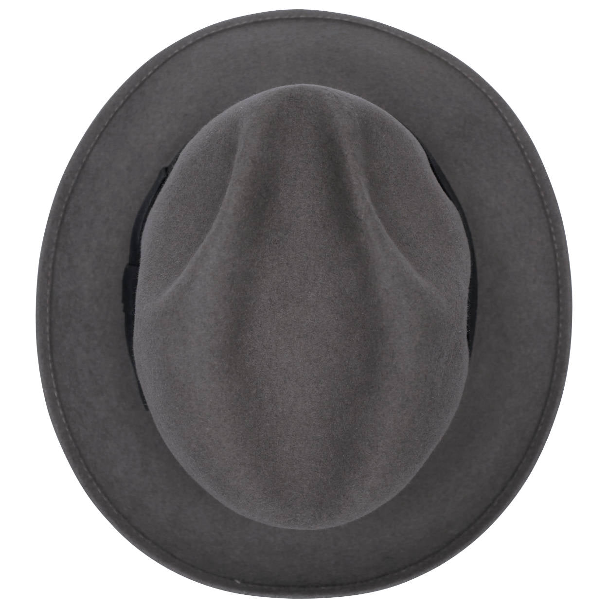 Vintage Mens Lee Fedora Hat Grey Fur Felt Beaver Finish Size Medium 7 1/8 - Poppy's Vintage Clothing