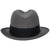 Vintage Mens Lee Fedora Hat Grey Fur Felt Beaver Finish Size Medium 7 1/8 - Poppy's Vintage Clothing