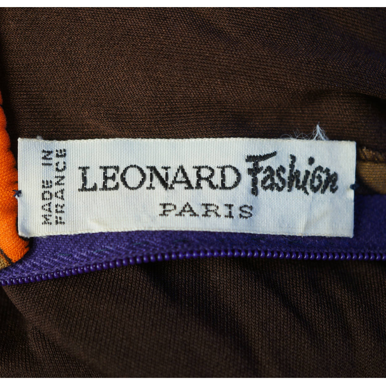 Vintage Leonard Fashion Paris 1970s Silk Jersey Dress Mod Print Size Medium - Poppy's Vintage Clothing