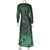 Vintage 70s Long Sleeve Maxi Dress Lerose Great Britain Sz L - Poppy's Vintage Clothing