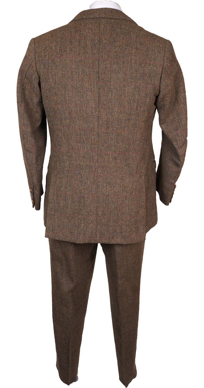 Vintage 1970s Bespoke Tweed Suit Lesley and Roberts London Tweed Run - Poppy's Vintage Clothing
