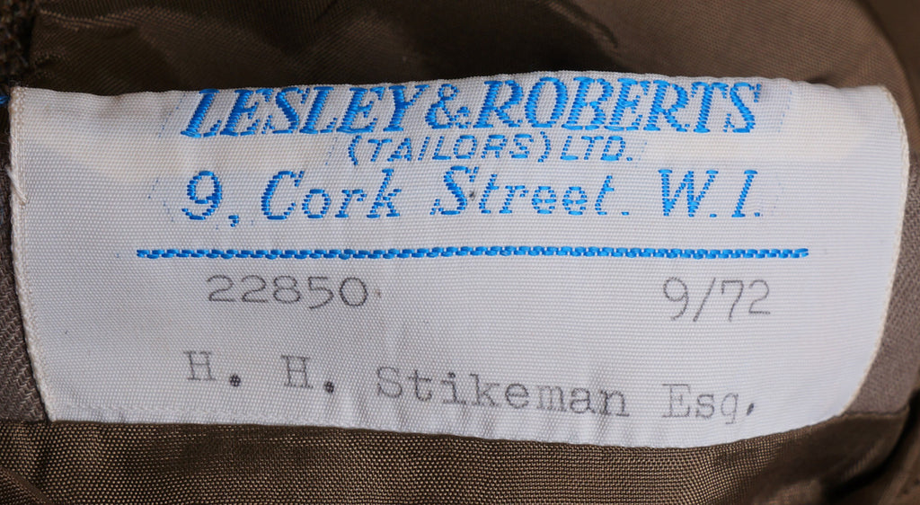 Vintage 1970s Bespoke Tweed Suit Lesley and Roberts London Tweed Run - Poppy's Vintage Clothing