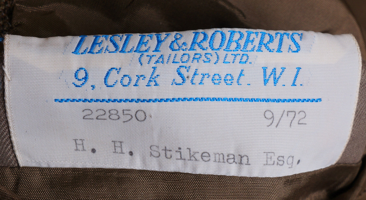 Vintage 1970s Bespoke Tweed Suit Lesley and Roberts London Tweed Run - Poppy's Vintage Clothing