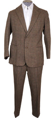 Vintage 1970s Bespoke Tweed Suit Lesley and Roberts London Tweed Run - Poppy's Vintage Clothing