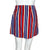 Vintage 1960s Mini Skirt Striped Less Than Nothing Boston