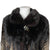Vintage Herringbone Mink Coat Dyed Pattern Beige Black Sz M
