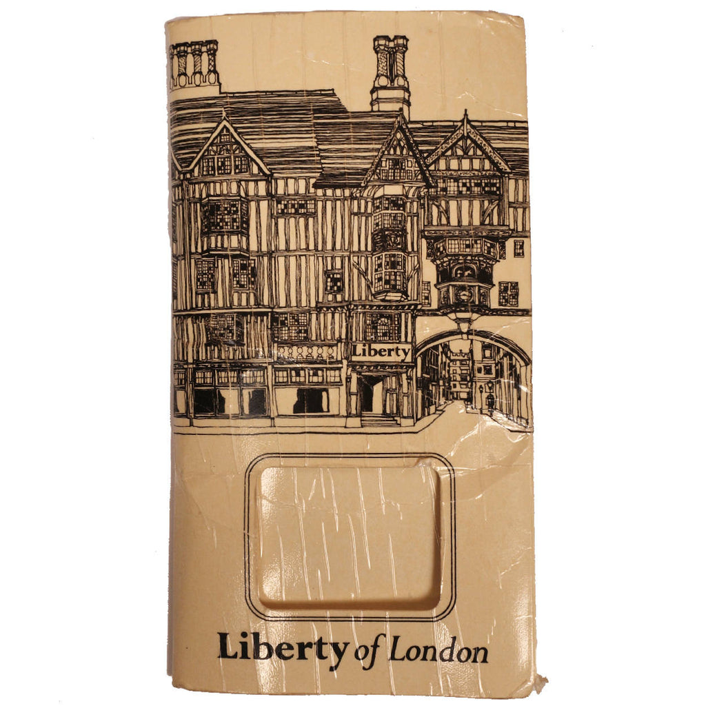 Vintage Liberty of London Ochre Silk Twill Scarf Ornate Pattern w Box 27” - Poppy's Vintage Clothing