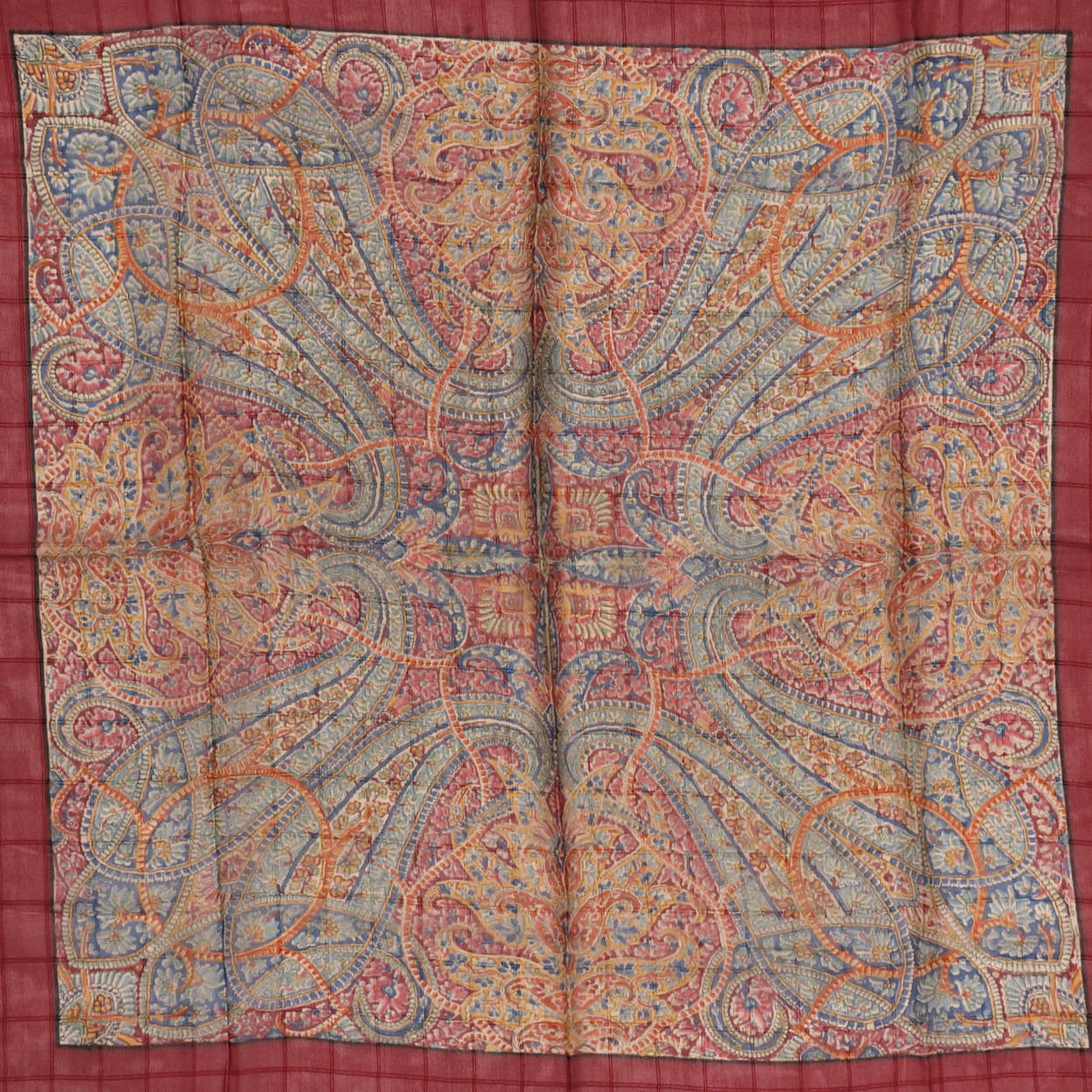 Vintage Liberty of London Silk Chiffon Scarf Paisley Pattern 1940s Cloth Label - Poppy's Vintage Clothing