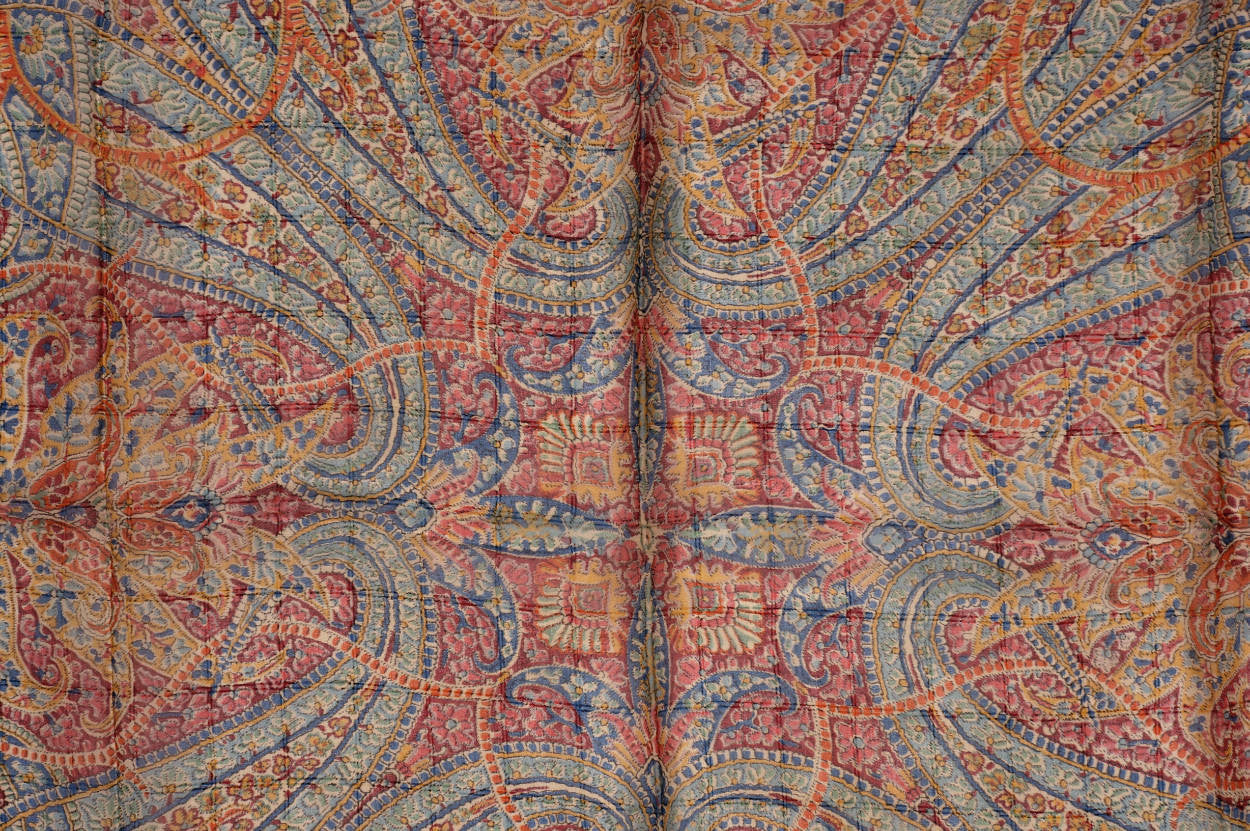 Vintage Liberty of London Silk Chiffon Scarf Paisley Pattern 1940s Cloth Label - Poppy's Vintage Clothing