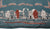 Vintage 1950s Liberty of London Silk Twill Scarf Buildings Park and Swans Design - Poppy's Vintage Clothing