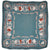 Vintage 1950s Liberty of London Silk Twill Scarf Buildings Park and Swans Design - Poppy's Vintage Clothing