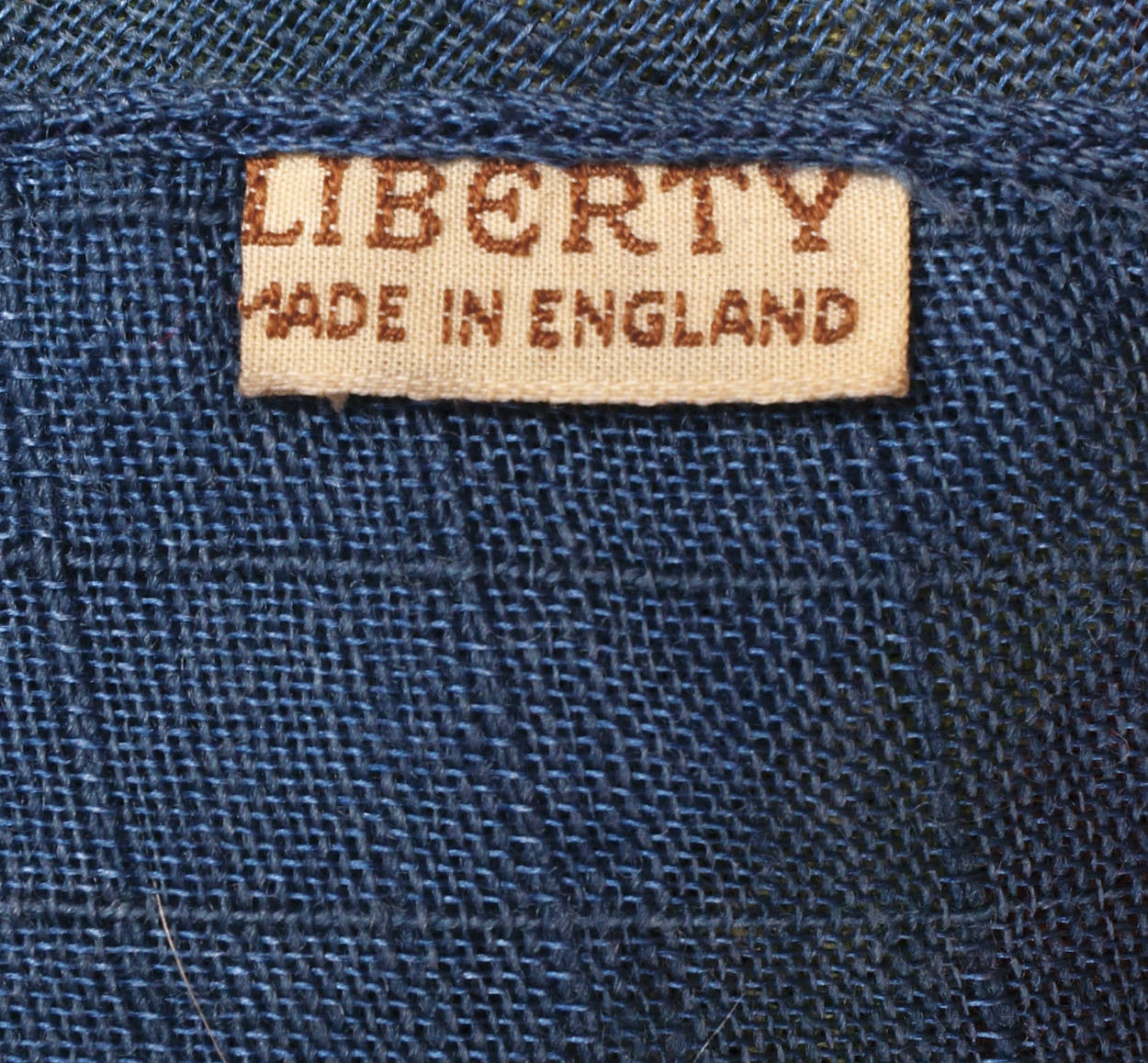 Vintage 1940s Liberty of London Wool Challis Scarf Novelty Print w Cloth Label - Poppy's Vintage Clothing