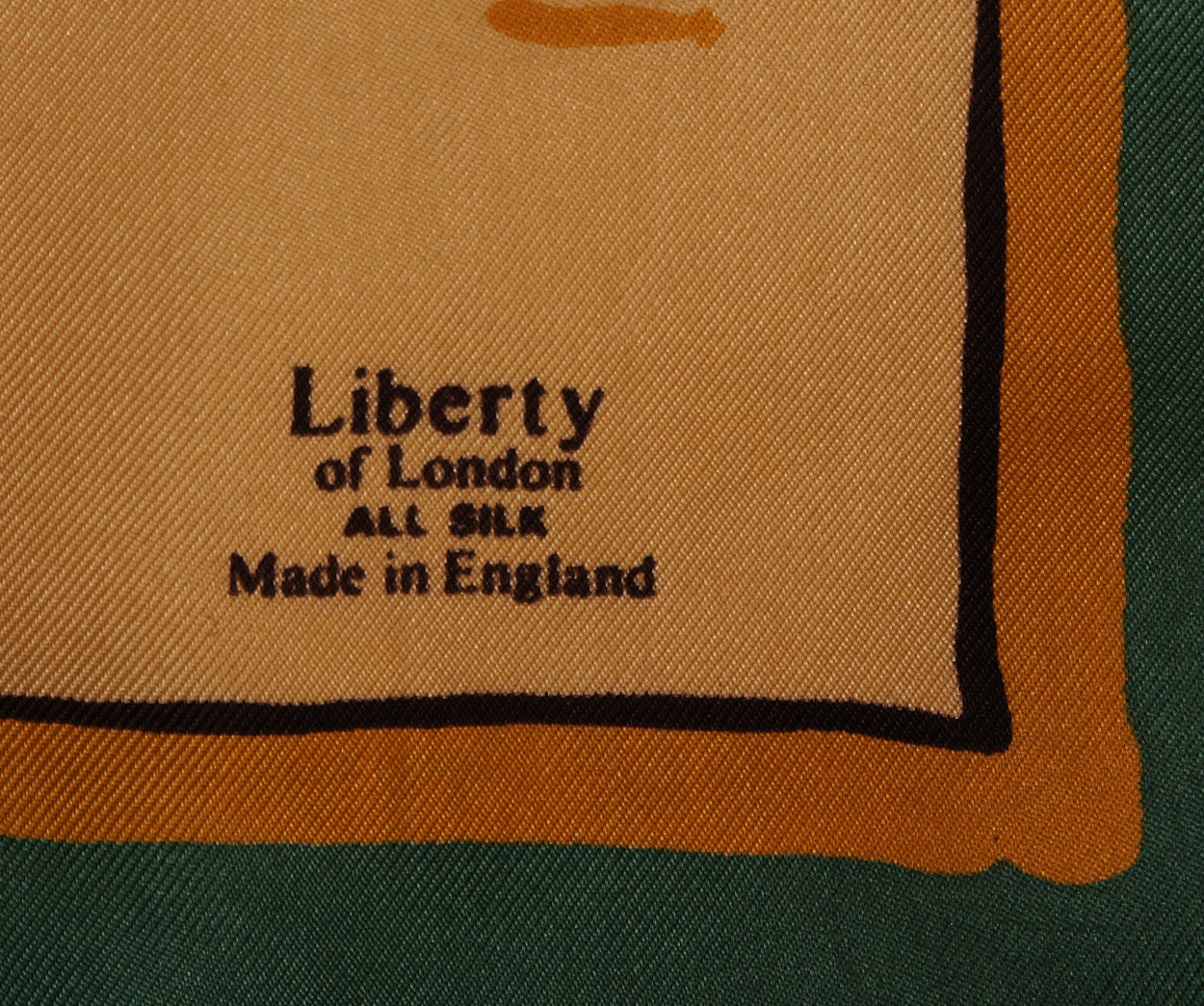 Vintage 50s Liberty of London Silk Twill Scarf with Japanese Lantern Design - Poppy's Vintage Clothing