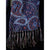 Vintage Mens Fringed Scarf Light Blue Paisley Wool Challis 1940s 50s - Poppy's Vintage Clothing